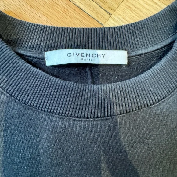 Givenchy American Flag Patch Crewneck Sweater